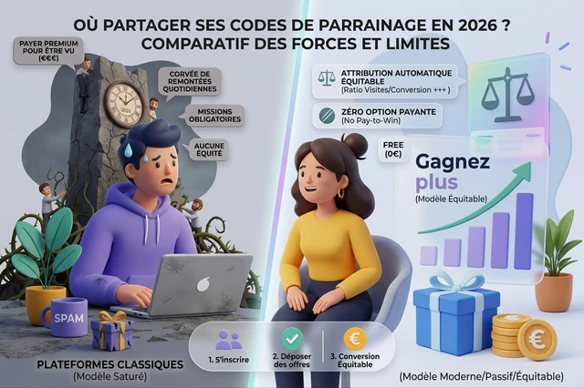 Où publier ses codes de parrainage en 2026 ? Comparatif & Meilleures solutions