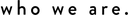 Logo Who We Are